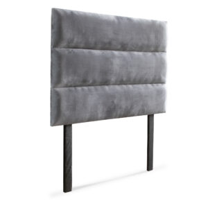 3 Panel Double Headboard Velvet Fabric