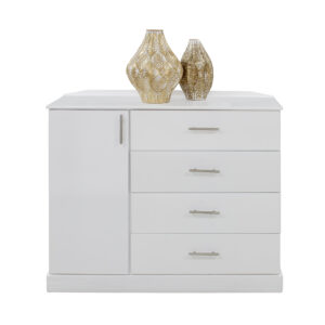 4 Drawer Baby Chest of Drawers White