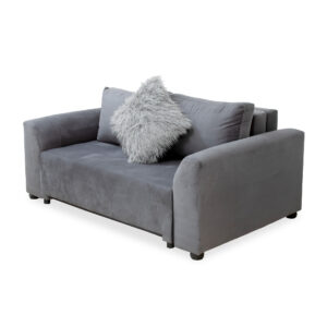 Sleeper Couche Grey Velvet ( 2 Seater)