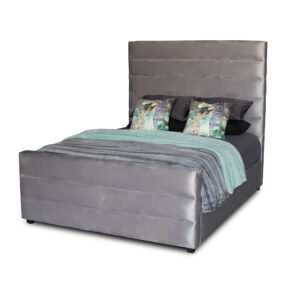 Justine Sleighbed Queen Velvet Fabric (Bed not Included)