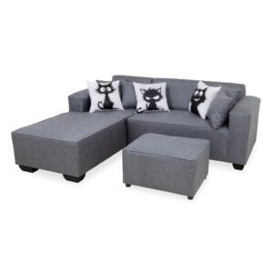 Small L shape lounge suite (4 Seater)  RE8 Fabric