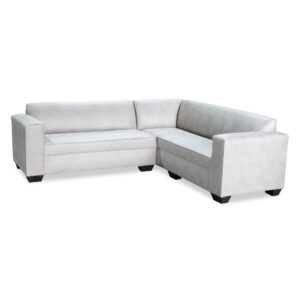 Surprise L Shape - Light Grey African Baffalou Suede (4 Seater)