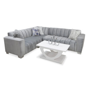 Continental L - Grey Velvet ( 5 Seater)