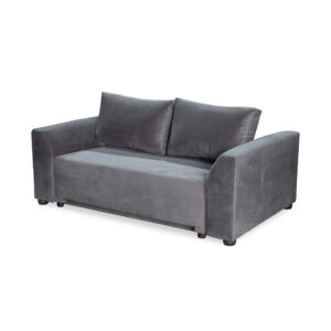 Sleeper Couche Grey Velvet ( 2 Seater)